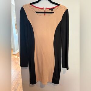 Colorblock Long Sleeve Dress